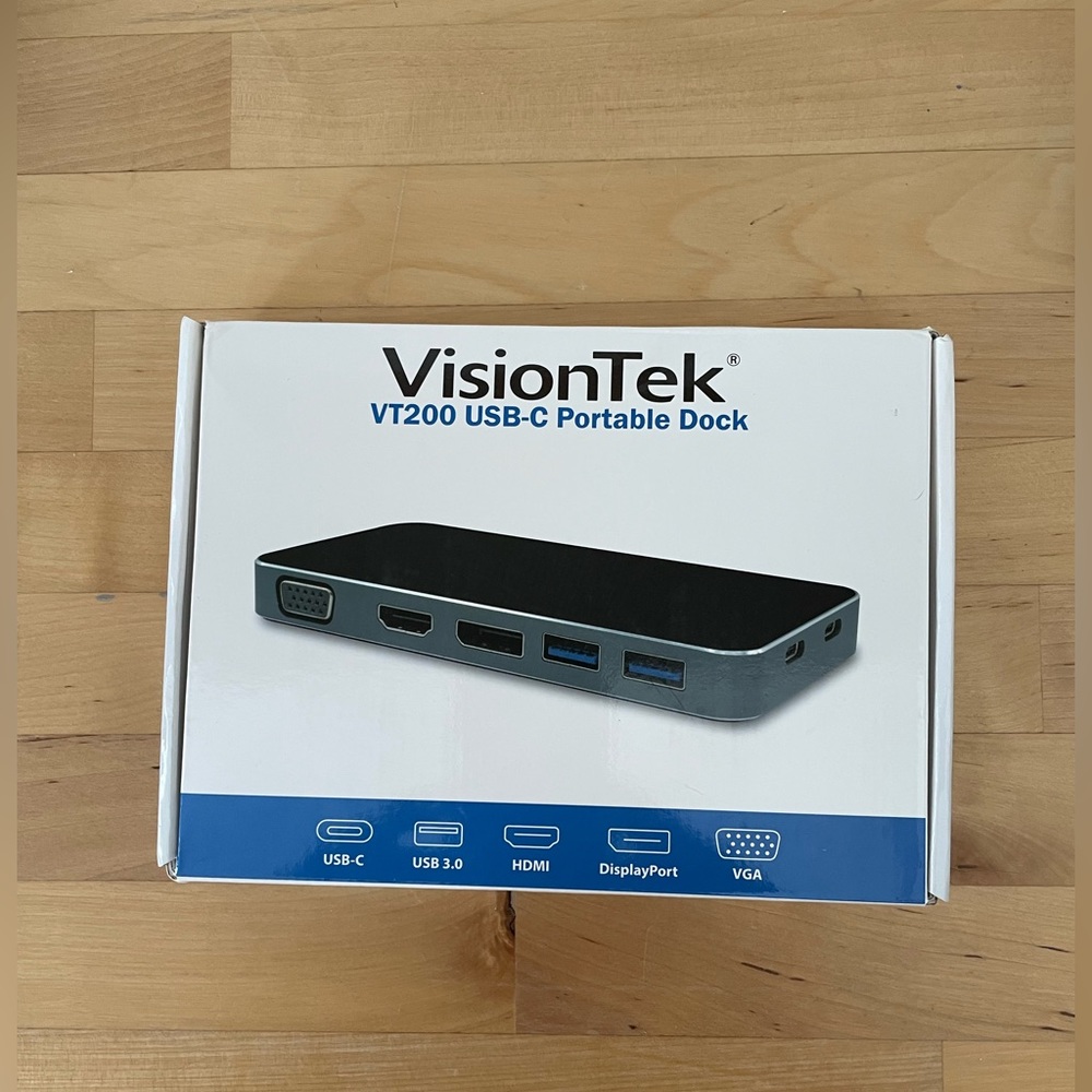 VT200 Dual Display USB-C Docking Station with Power Passthrough